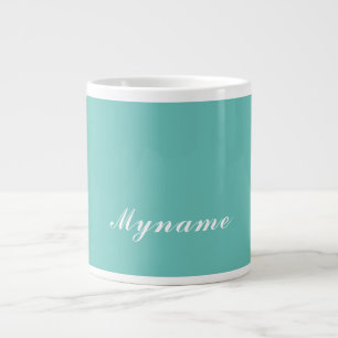 Grande Tasse Légèrement Turquoise Tendance Moderne Minimaliste
