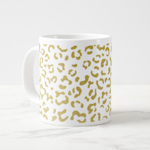 Grande Tasse Leopard d'or, Parties scintillant d'or, Empreinte 