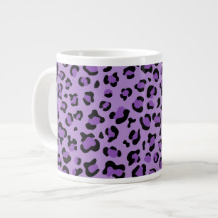 Grande Tasse Leopard Print, Léopard Spots, Purple Leopard