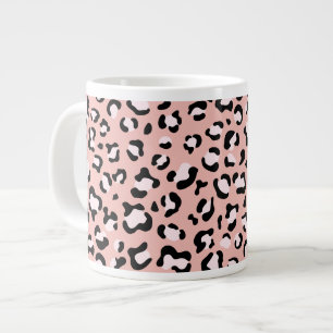 Grande Tasse Léopard Print, Léopard Spots, Rose Léopard
