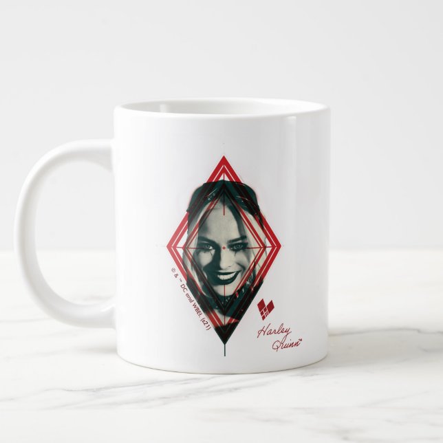 Grande Tasse L'équipe du suicide | Harley Quinn Diamond Target (Gauche)