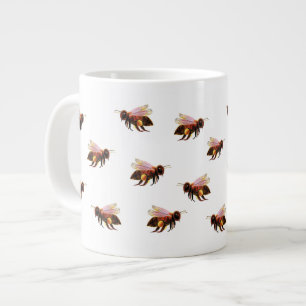 Grande Tasse Les abeilles du miel volent
