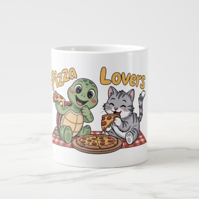 Grande Tasse Les amateurs de pizzas (Devant)