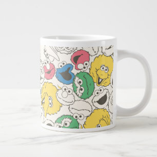 Grande Tasse Les amis de 1, rue Sésame   Motif principal grosse