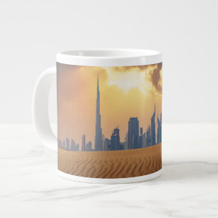 Grande Tasse Les déserts   Vue Skyline de Dubaï depuis la dune