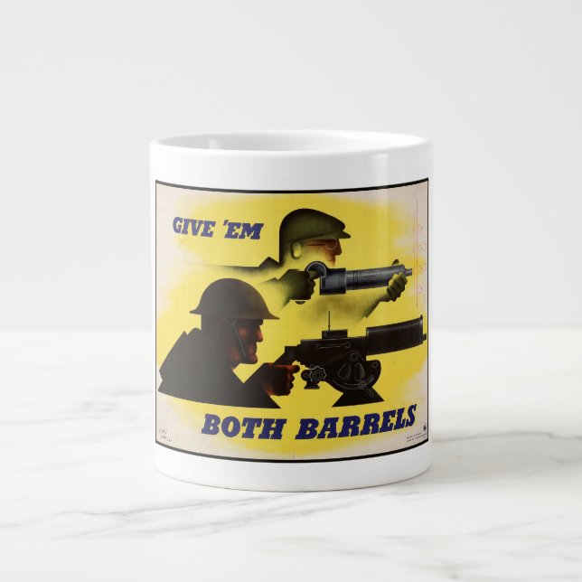 Grande Tasse Les deux fûts, militaire et industriel, effort de  (Devant)