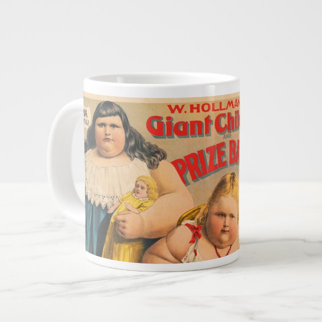 Grande Tasse Les enfants géants de W. Hollmann et bébé prix. (Devant gauche)