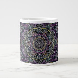 Grande Tasse Les étoiles sacrées de mandala et la dentelle vi