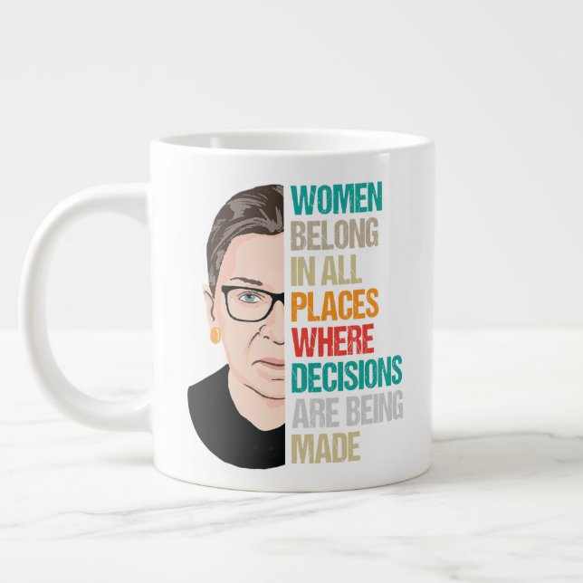 Grande Tasse Les Femmes Dans Tous Les Endroits Où Les Décisions (Gauche)