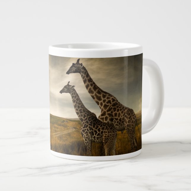 Grande Tasse Les girafes et le paysage (Devant droit)