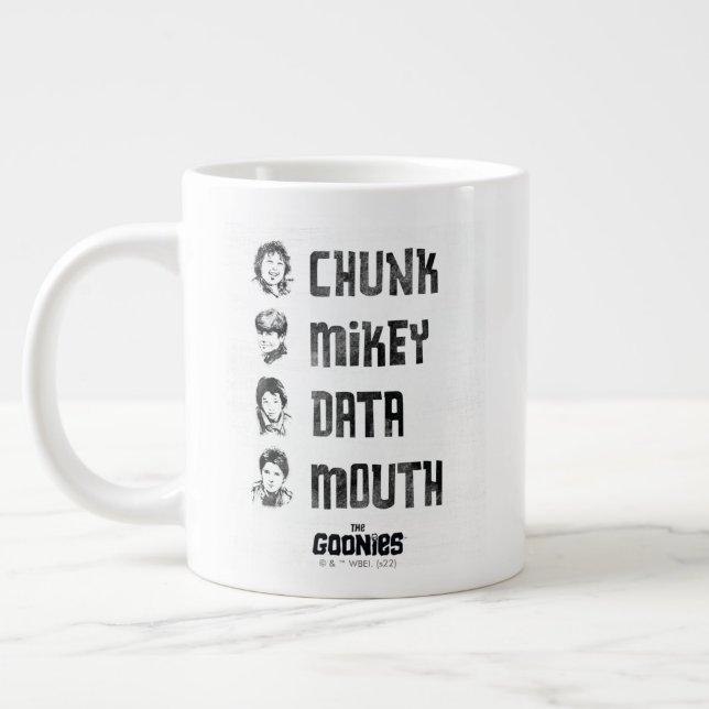 Grande Tasse Les Goonies | Couche, Mikey, Données, Bouche (Gauche)