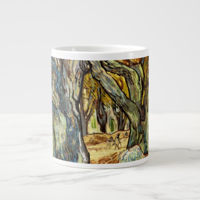 Grande Tasse Les Grands Arbres À Avion De Vincent Van Gogh (Devant)