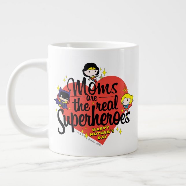 Grande Tasse Les mamans sont les vrais super-héros (Gauche)