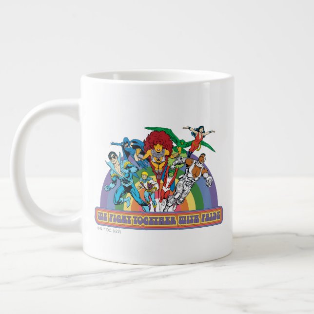 Grande Tasse Les nouveaux Titans Ados - Nous combattons avec fi (Gauche)