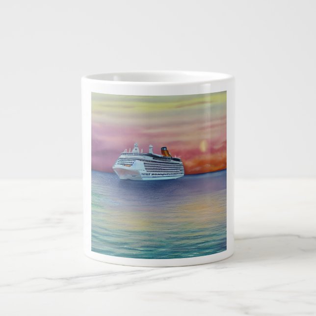Grande Tasse Les paquebots de croisière offrent un moyen luxueu (Devant)