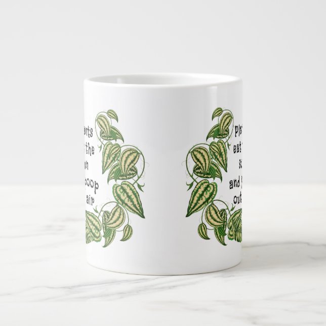 Grande Tasse Les plantes peuvent manger le soleil et jeter l'ai (Devant)
