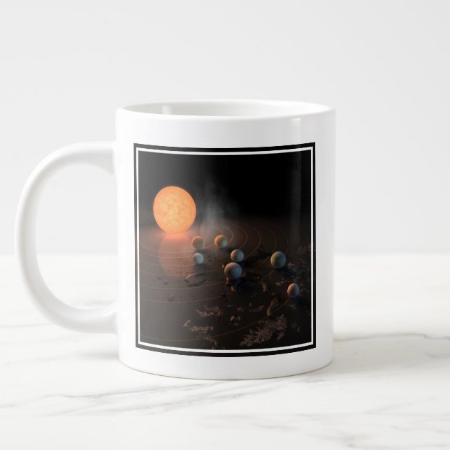 Grande Tasse Les Sept Planètes De Trappist-1 En Orbite Autour D (Gauche)