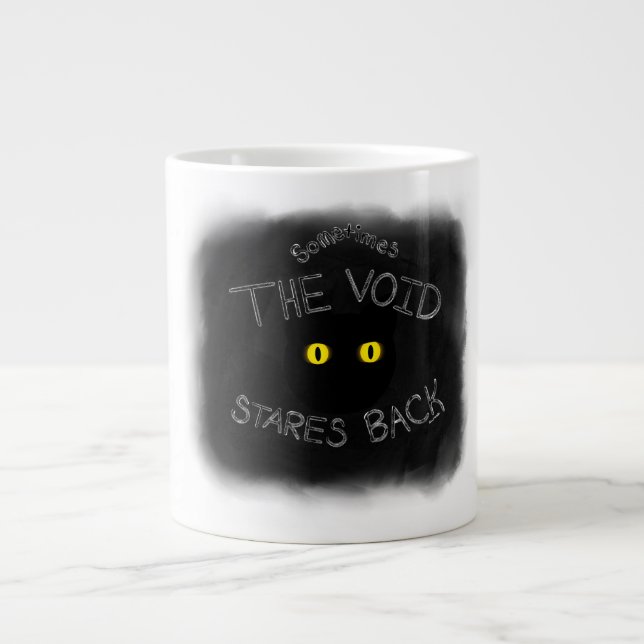 Grande Tasse Les yeux vides de retour (Devant)