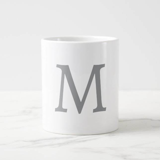 GRANDE TASSE LETTRE INITIALE GRECQUE CHIC MOYENNE (Devant)