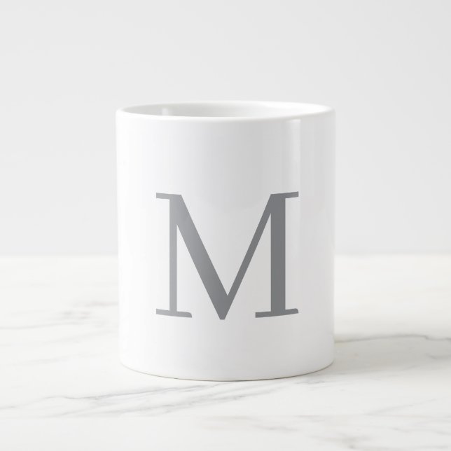 GRANDE TASSE LETTRE INITIALE GRECQUE CHIC MOYENNE (Devant)
