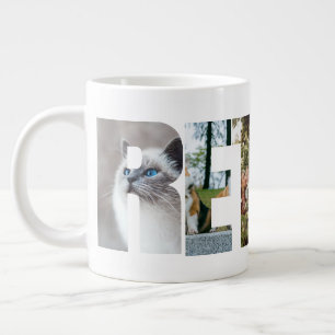 Grande Tasse Lettres personnalisées pour la retraite avec photo