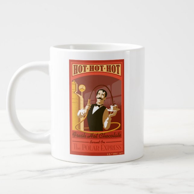 Grande Tasse L'Express polaire | Chocolat chaud Vintage Art (Gauche)