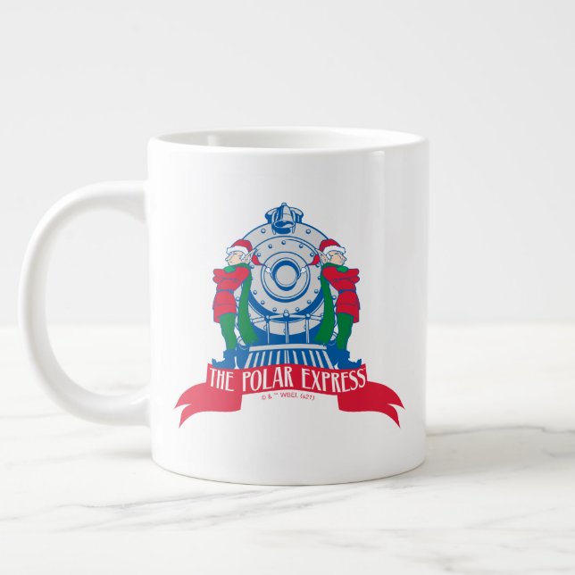 Grande Tasse L'Express polaire | Elfes debout En Train (Gauche)