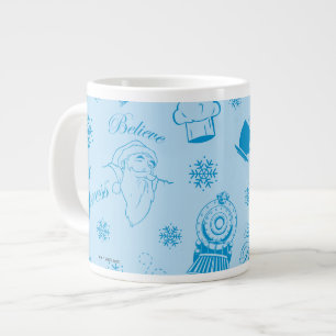 Grande Tasse L'Express polaire   Motif d'icône de vacances ble