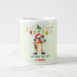 Grande Tasse Libérez La Joie De Noël Chien
