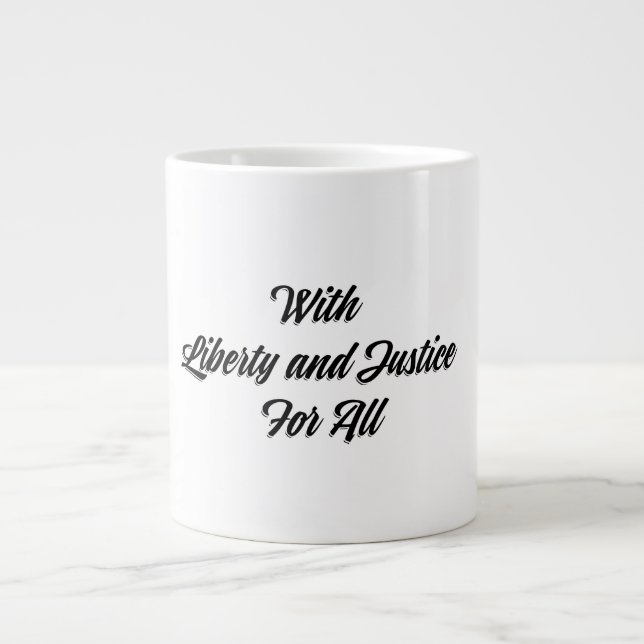 Grande Tasse Liberté et justice pour tous (Devant)