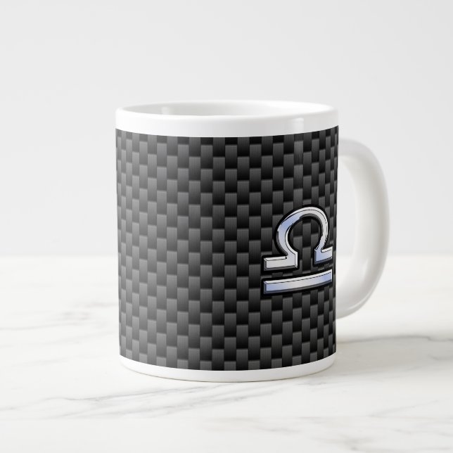 Grande Tasse Libra Zodiac Connexion en fibre de carbone (Devant droit)