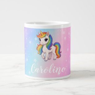 Grande Tasse Licorne colorée magique 