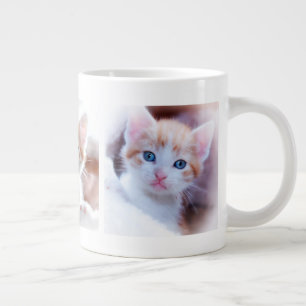 Grande Tasse Ligne Collage photo pour animaux de compagnie de t