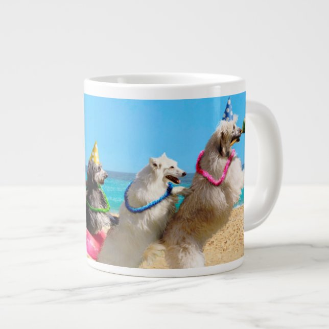 Grande Tasse Ligne Conga pour la fête des chiens (Devant droit)