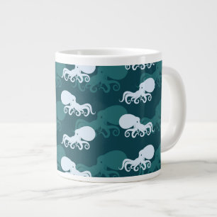Grande Tasse Lignes Du Motif Octopus