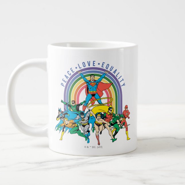 Grande Tasse Ligue de la Justice - Paix, Amour, Égalité (Gauche)