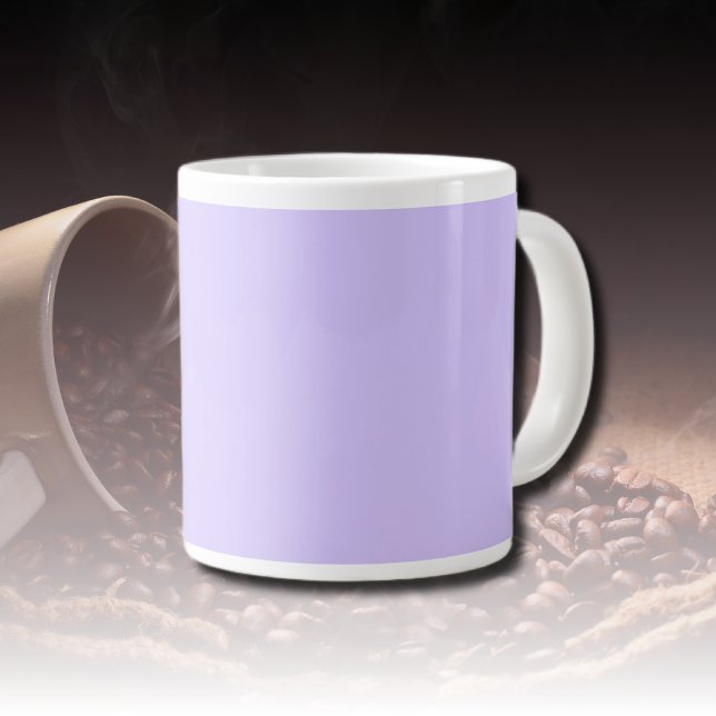 Grande Tasse Lilac Dreams Solide Color | Classic Elegant (Créateur téléchargé)