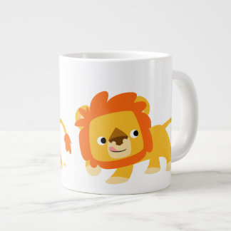 Grande Tasse Lion caricature malicieuse