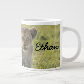 Grande Tasse Lion Cub Personnaliser le nom sérieusement