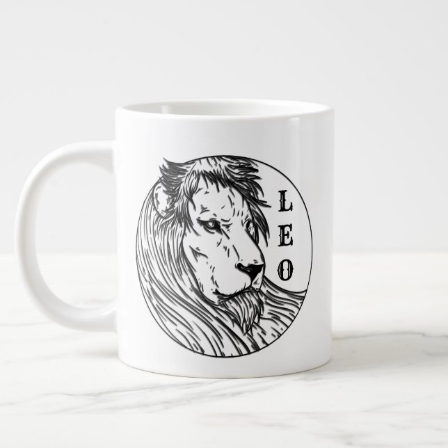 Grande Tasse Lion du zodiaque Lion (Gauche)