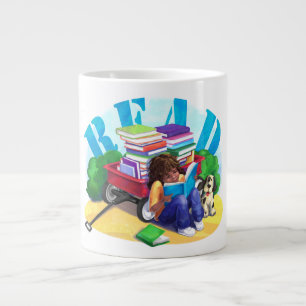 Grande Tasse Lire Chariot d'art de livre