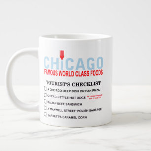 Grande Tasse Liste de contrôle touristique des célèbres plats d