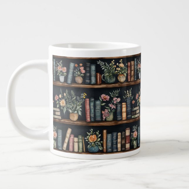 Grande Tasse Livres Sans Fin Rétro (Gauche)