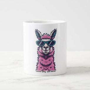 Grande Tasse Llama dit que tu déchires   Pose excentrique avec 