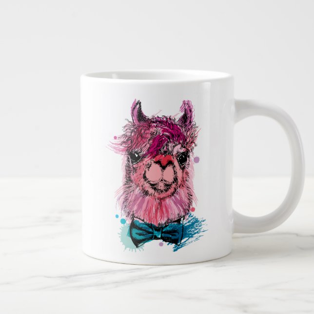 Grande Tasse Llama rose (Droite)
