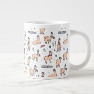 Grande Tasse Llamas In Casquette & Scarves SkiMotif
