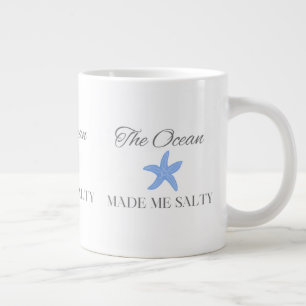 Grande Tasse L'Océan m'a rendu salé, Cadeau amusant de plage et