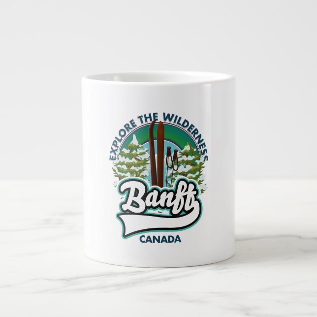 Grande Tasse logo banff canada pour skier (Devant)