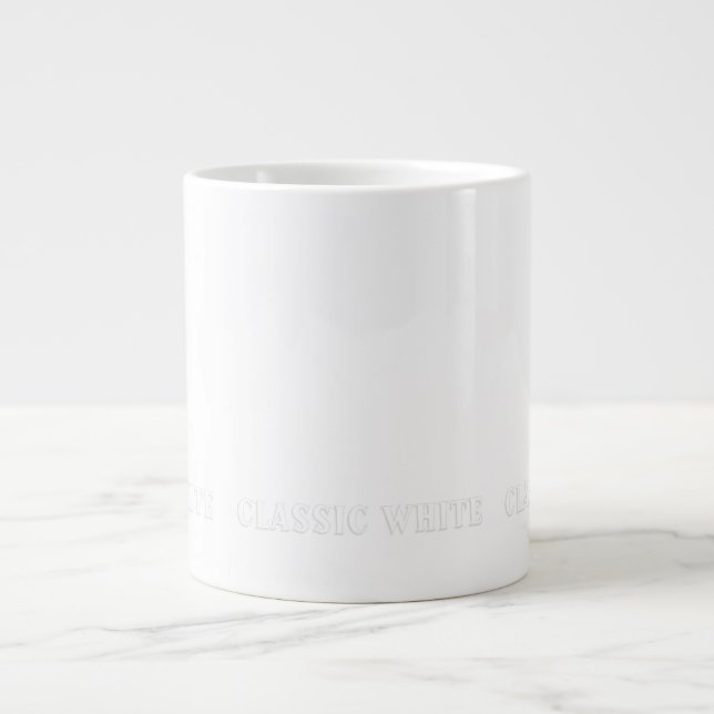 Grande Tasse Logo Blanc Classique (Devant)