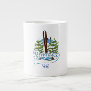 Grande Tasse Logo de Brighton Utah pour skier